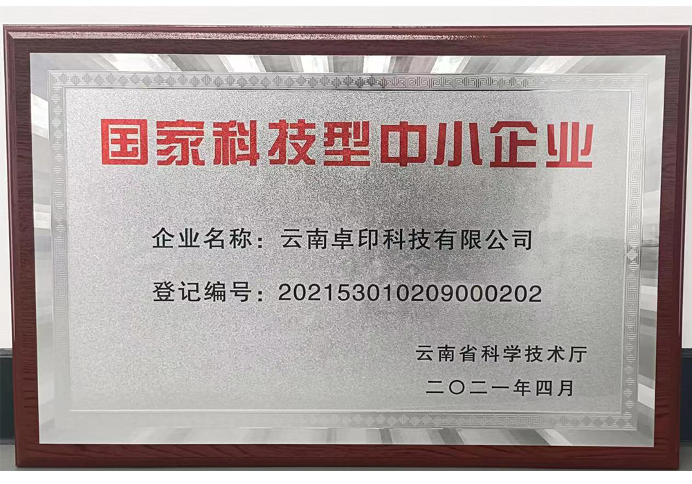 国家科技型中小型企业